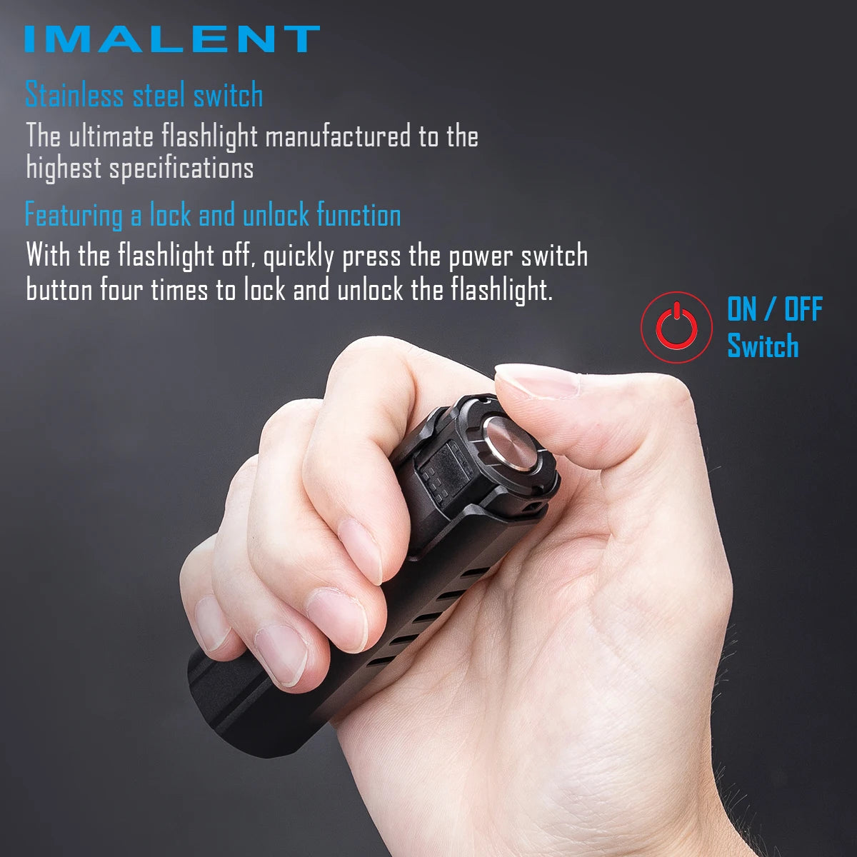 IMALENT LD70 Rechargeable EDC Flashlight For Hiking And Camping