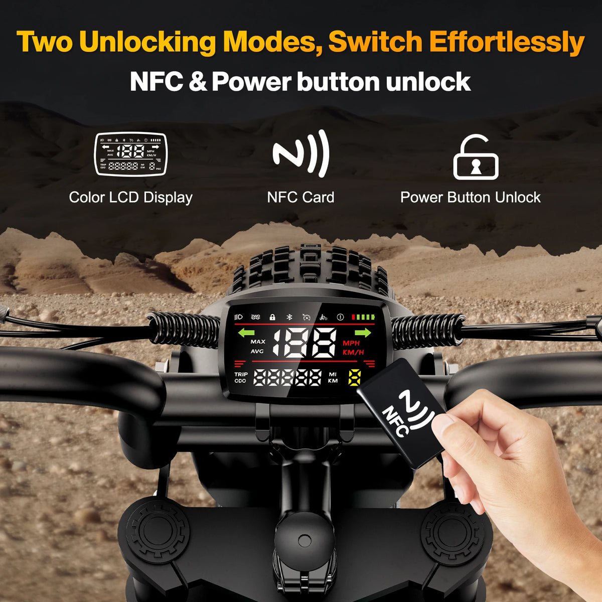 Adult Off Road Electric Fat Tire Mountain Bike 1500W 48V