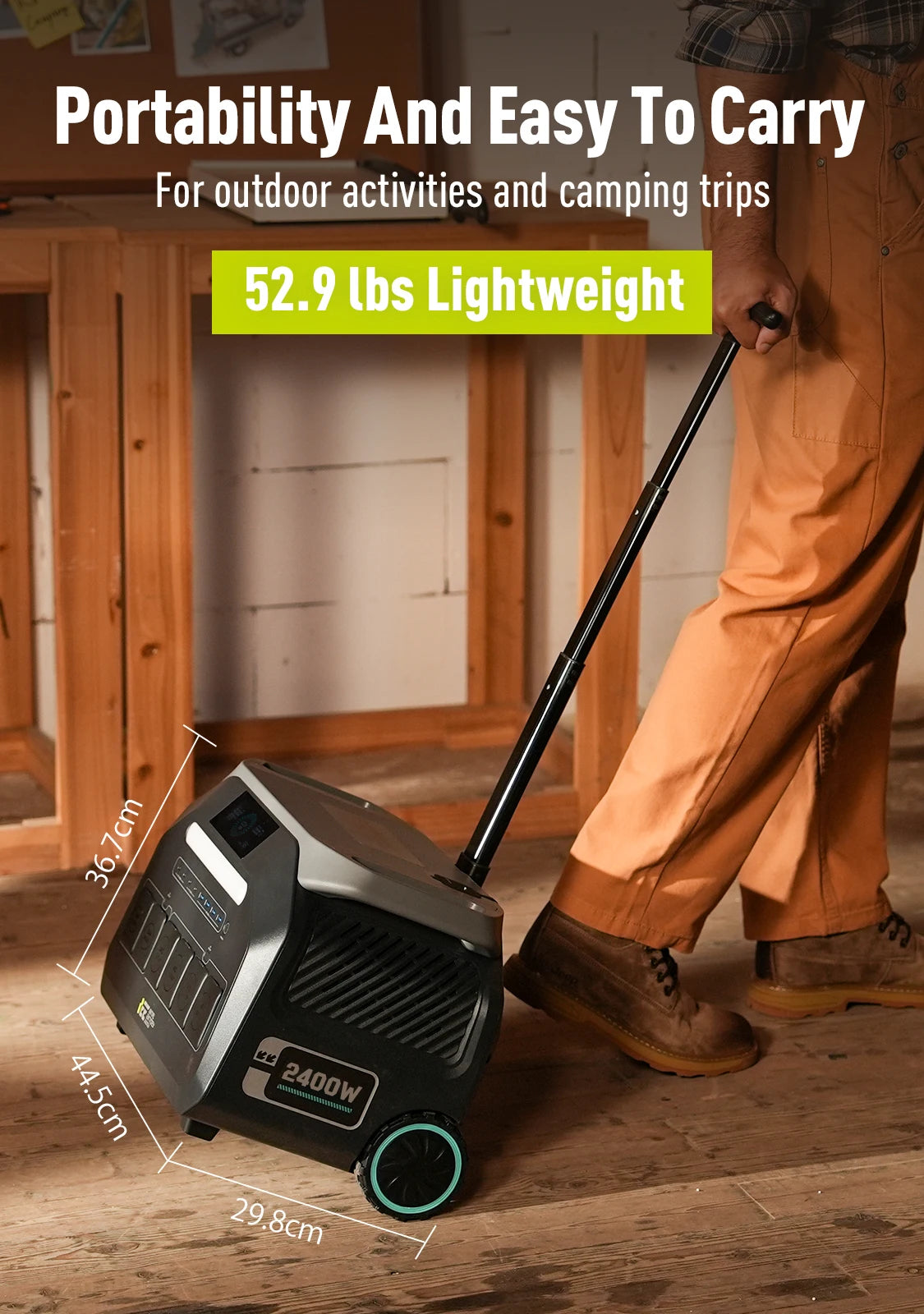 IEE Portable Power Station With LiFePO4 Battery Backup