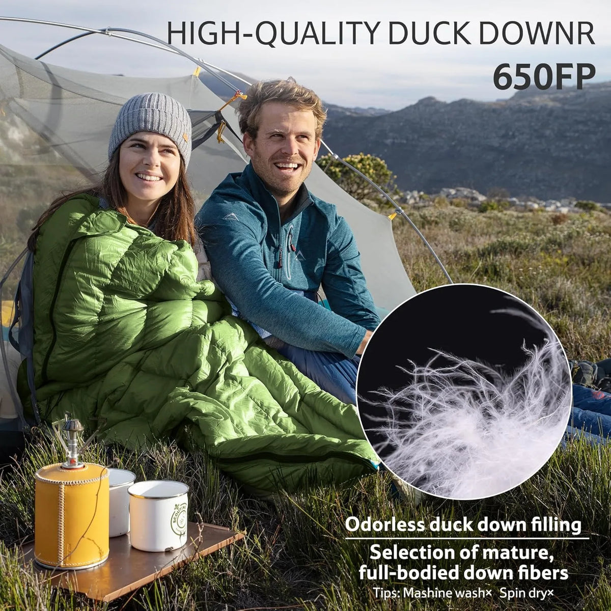 Naturehike Ultralight Duck Down Sleeping Bag For Backpacking Camping