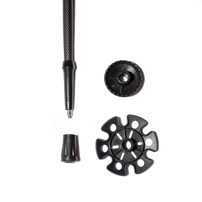 Okhealing Ultralight Carbon Fiber Trekking Poles Walking Sticks For Hiking