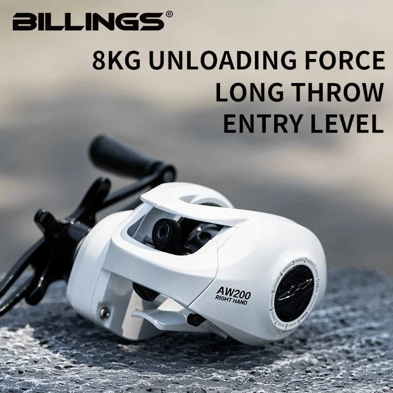 Billings Baitcasting Reel With Magnetic Brake For Fishing