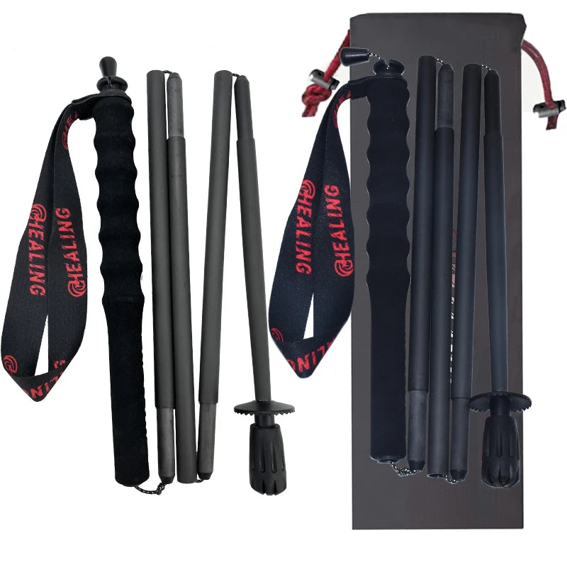 Okhealing Lightweight Five Section Carbon Fiber Trekking Poles