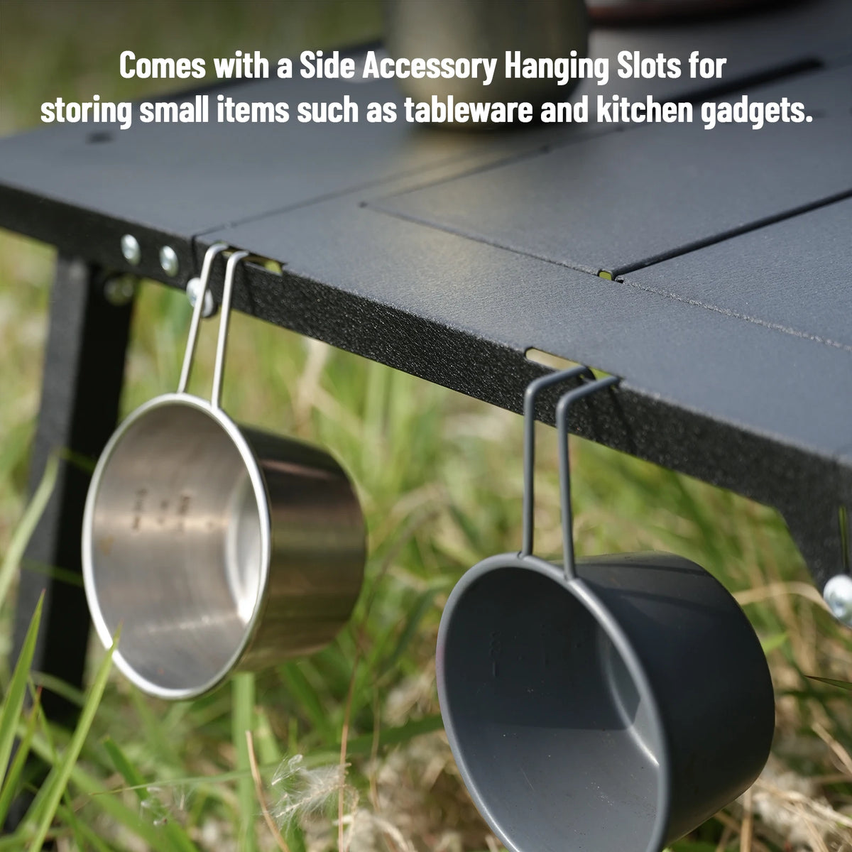 PAKICETUS Foldable Camping Table for Hiking, Picnics and Outdoor Use