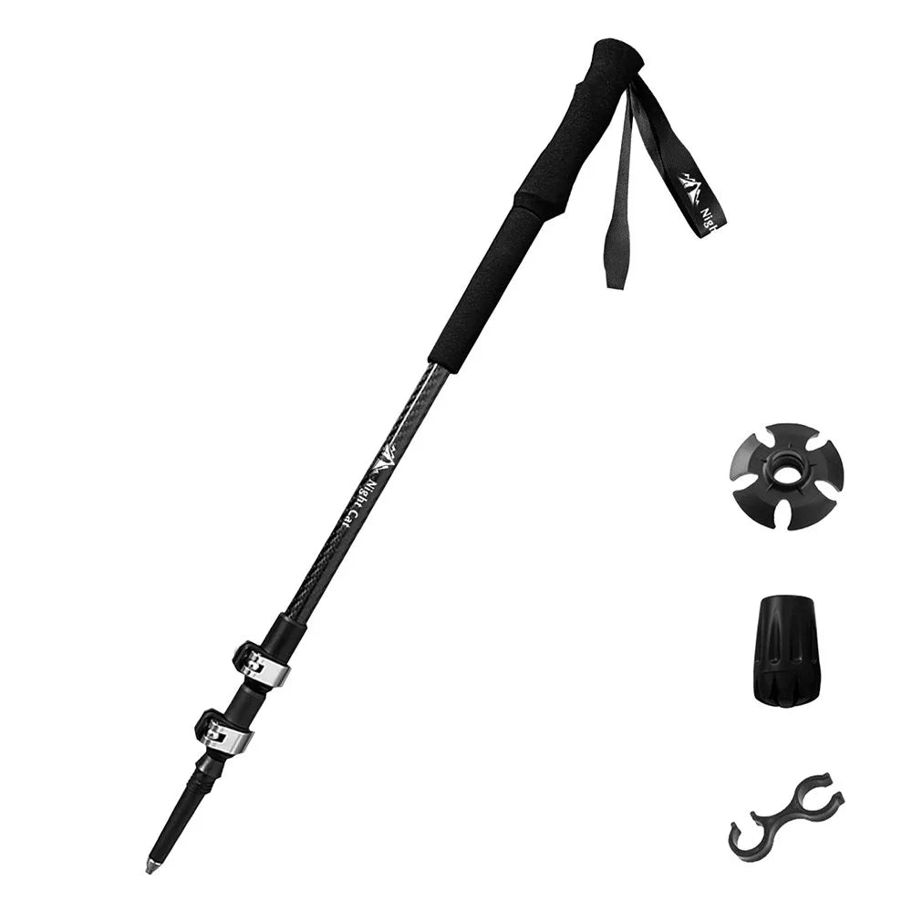 Night Cat Adjustable Collapsible Trekking Pole For Hiking And Camping
