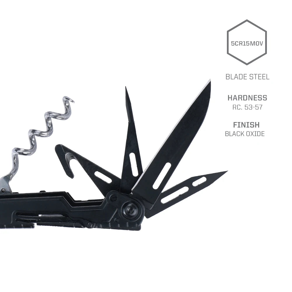 SOG PowerLitre 19 Function Stainless Steel Pocket Multitool Corkscrew