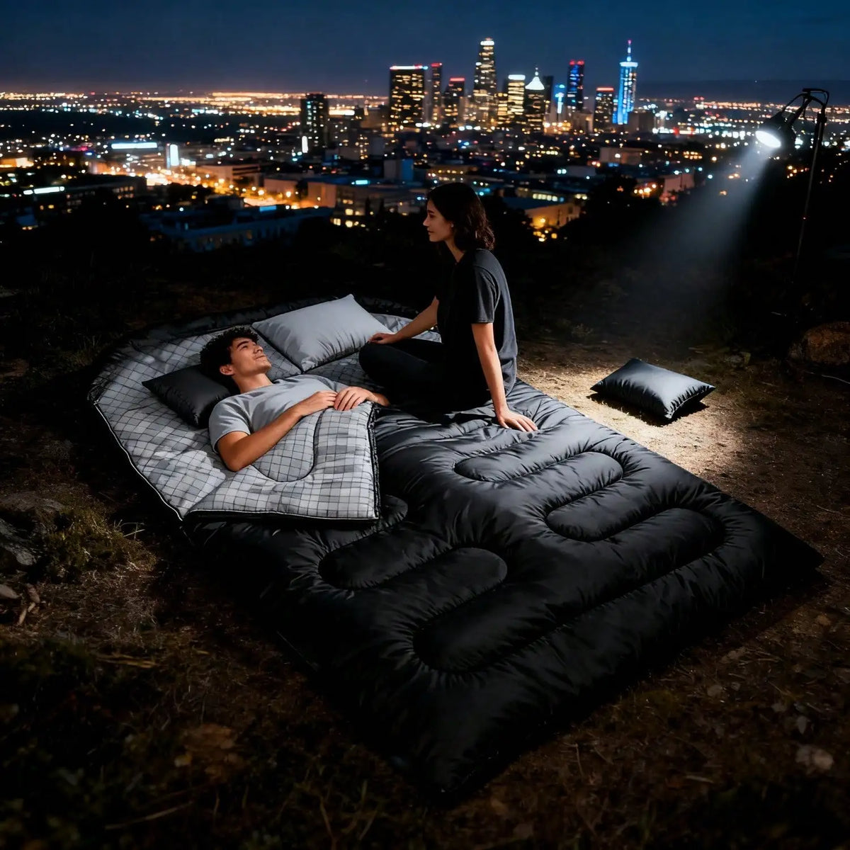 Double Sleeping Bag for Adults for Cold Weather Camping