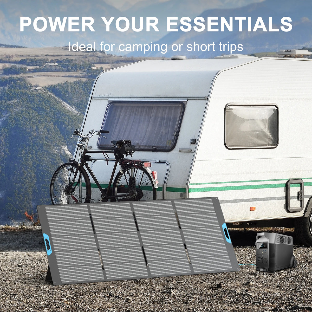 E-POWO Foldable Portable Solar Panel With IP67 Protection