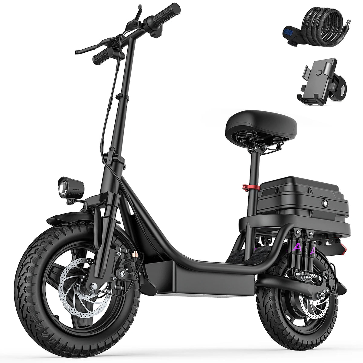 UPlee GQ8 Folding Electric Bike With 500W Peak Motor