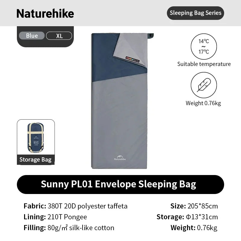 Naturehike Lightweight Envelope Sleeping Bag For Outdoor Camping