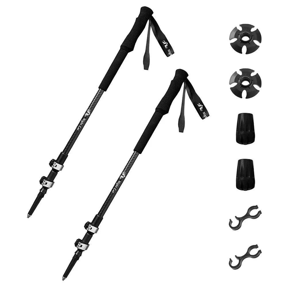 Night Cat Adjustable Collapsible Trekking Pole For Hiking And Camping