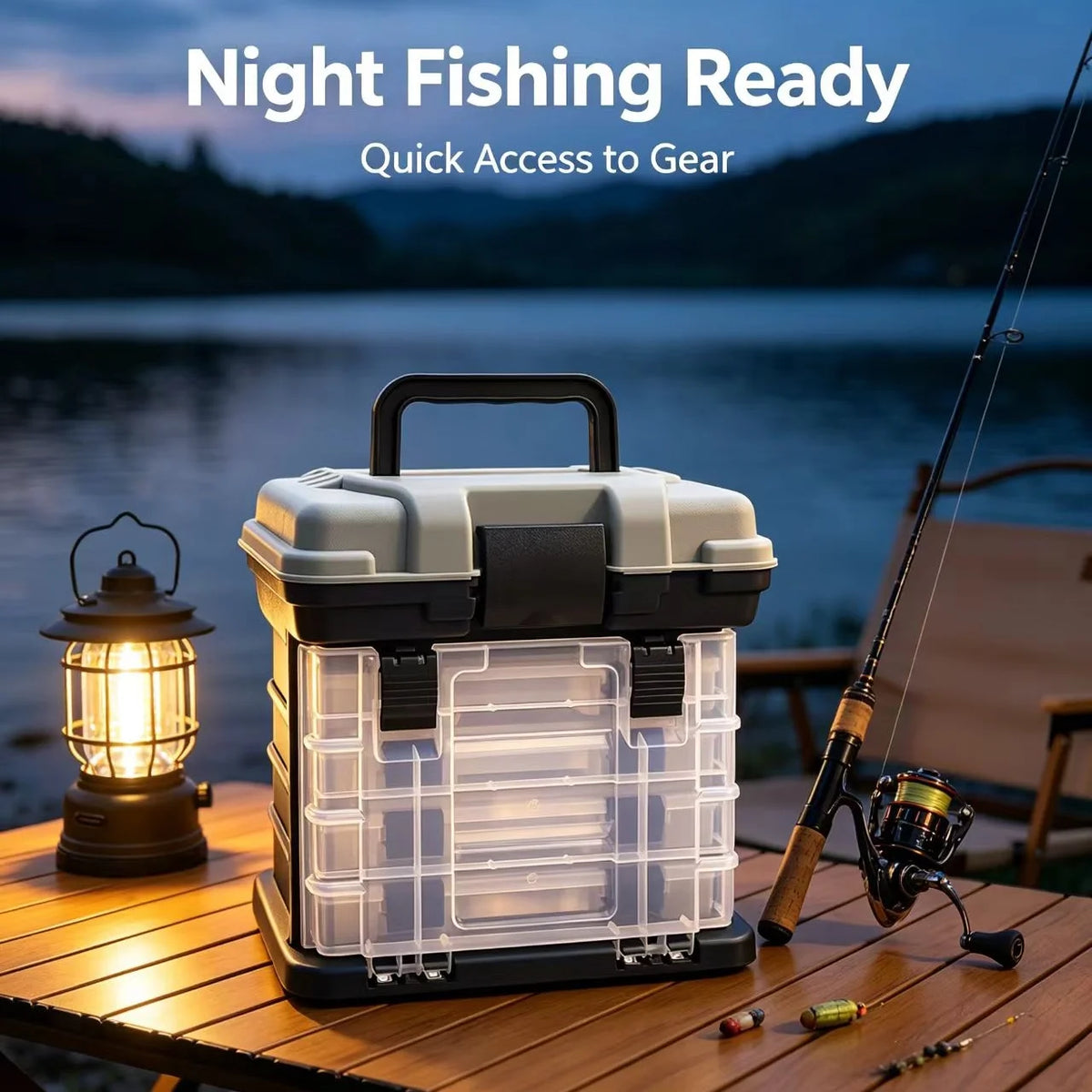 Portable Five Layer Multi Functional Fishing Tackle Storage Box