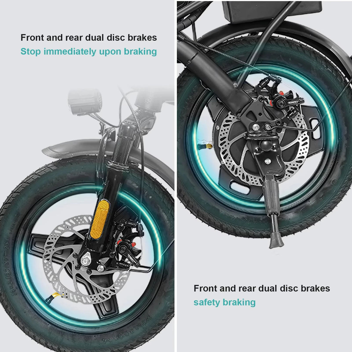Terrosor Folding Electric Commuter Bike With 500W Motor