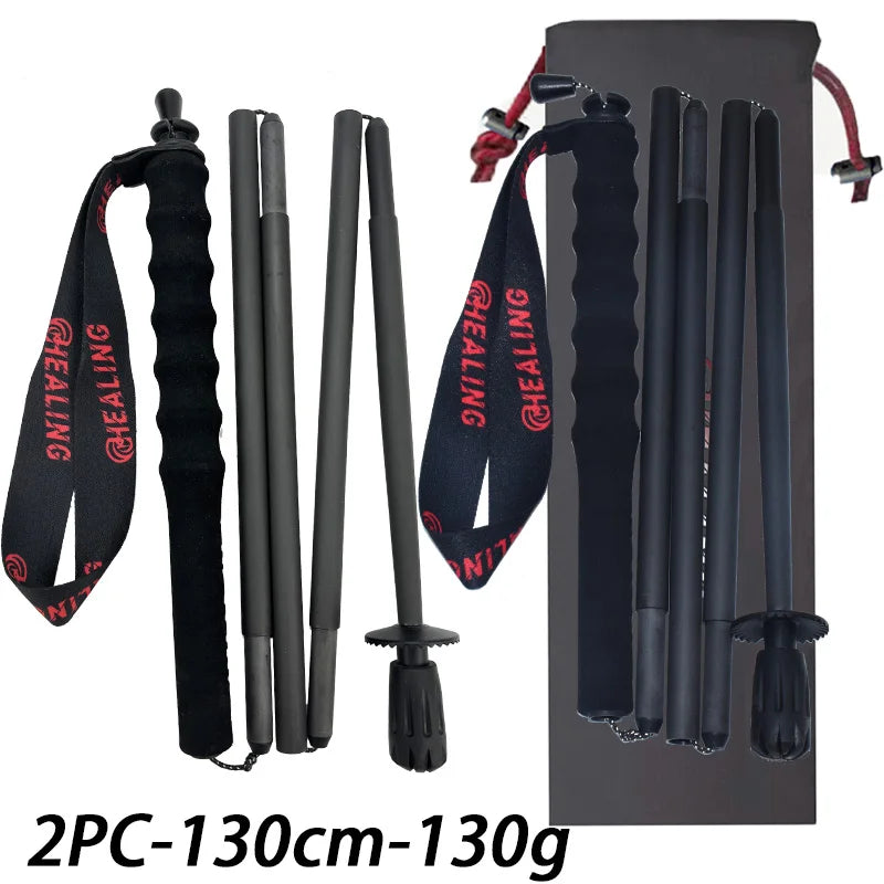 Okhealing Lightweight Five Section Carbon Fiber Trekking Poles