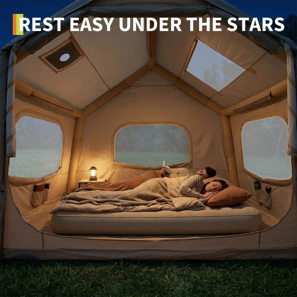 HiMISS Inflatable Camping Tent For Outdoor Family Shelter