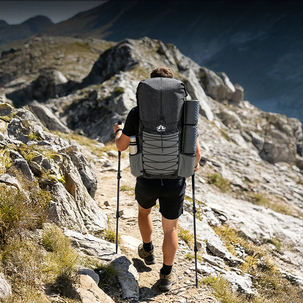 Night Cat Adjustable Collapsible Trekking Pole For Hiking And Camping