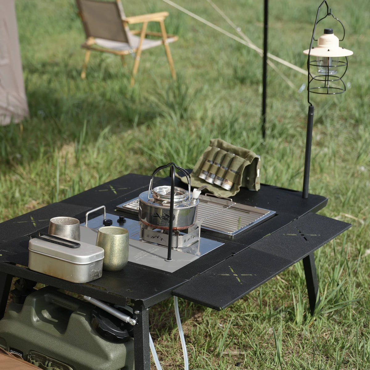 PAKICETUS Foldable Camping Table for Hiking, Picnics and Outdoor Use