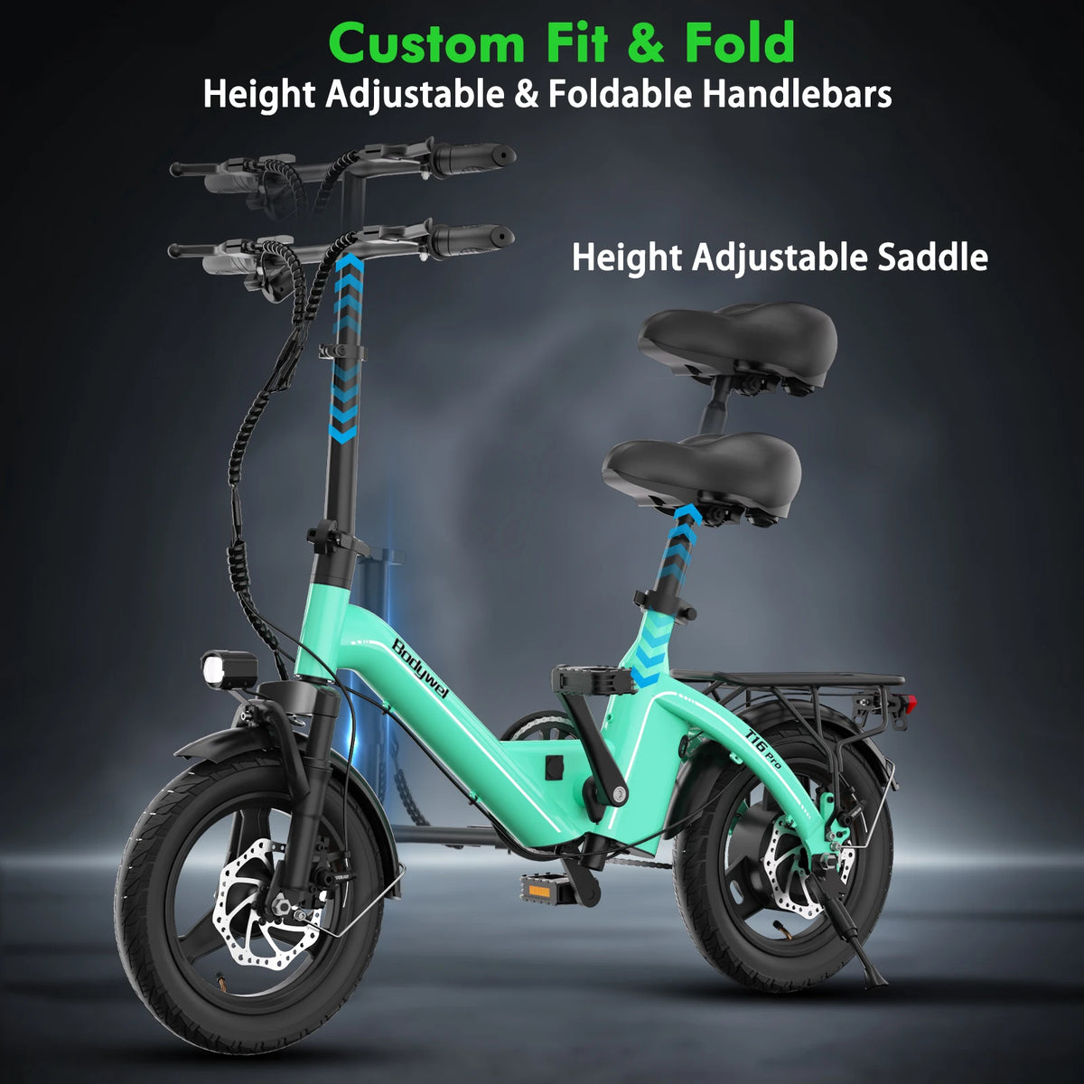 Bodywel T16Pro Foldable Electric Bike for Urban Commuting and Adults