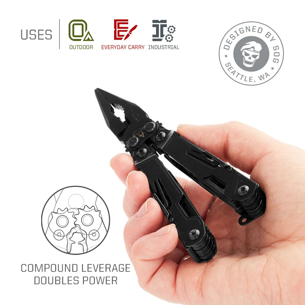 SOG PowerPint 18 In 1 Stainless Steel Mini Multi Tool