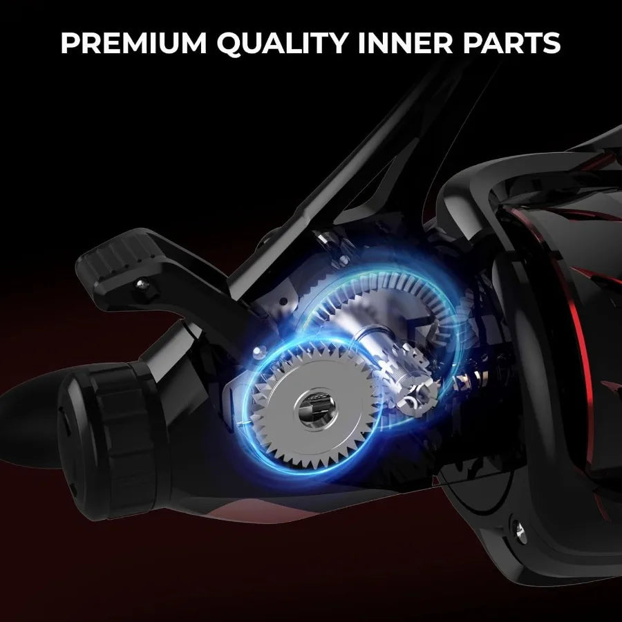 KastKing Sharky Baitfeeder III Spinning Reel Carbon Drag Live Bait