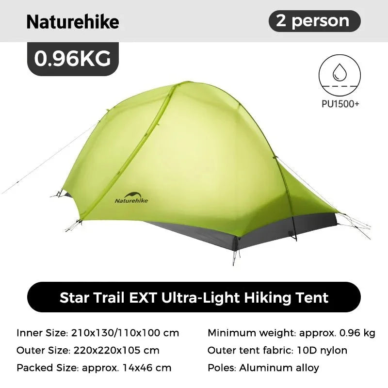 Naturehike Star Trail EXT Dual Layer Ultralight Nylon Hiking Tent