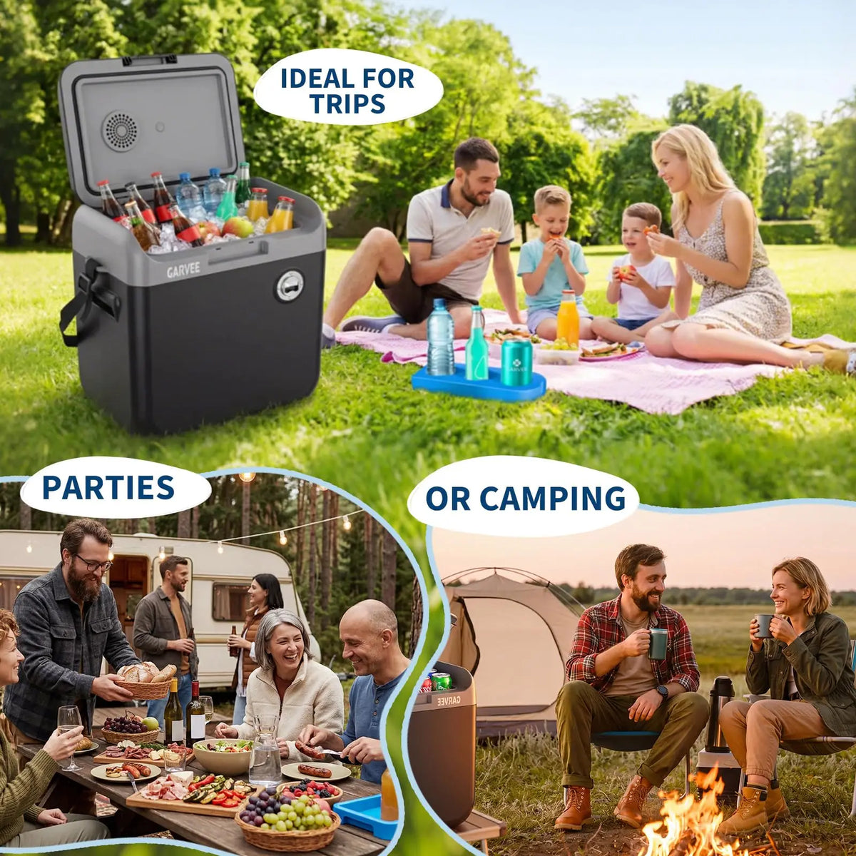 HiMISS Thermoelectric Cooler Warmer Portable Electric Refrigerator Travel Camping
