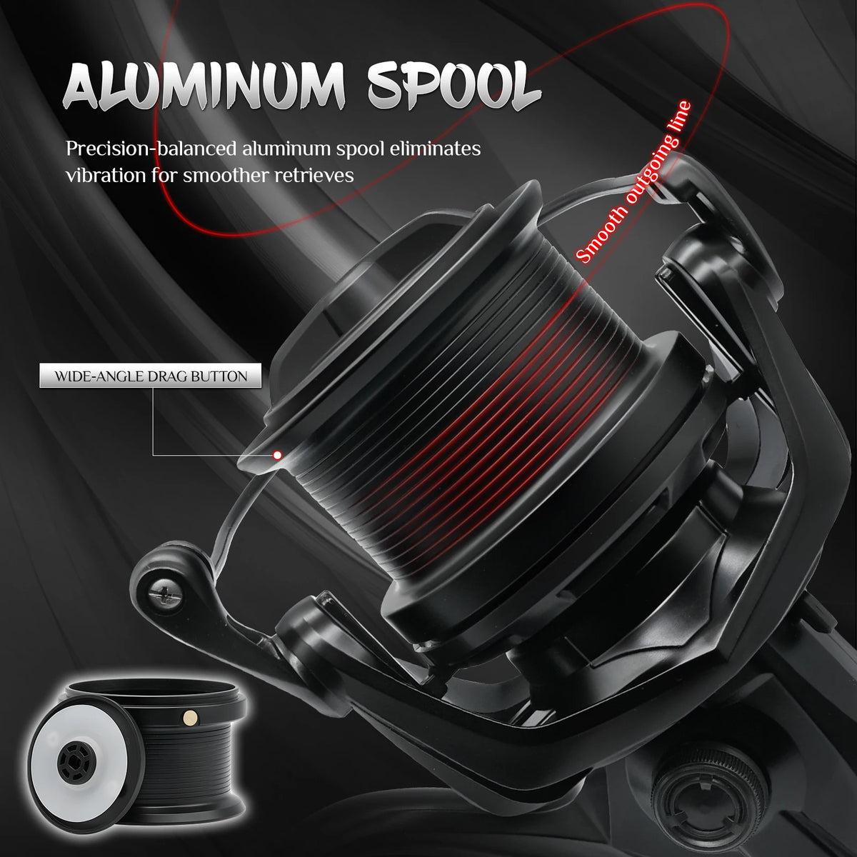 Rooblinos Heavy Duty Spinning Fishing Reel For Surf Angling