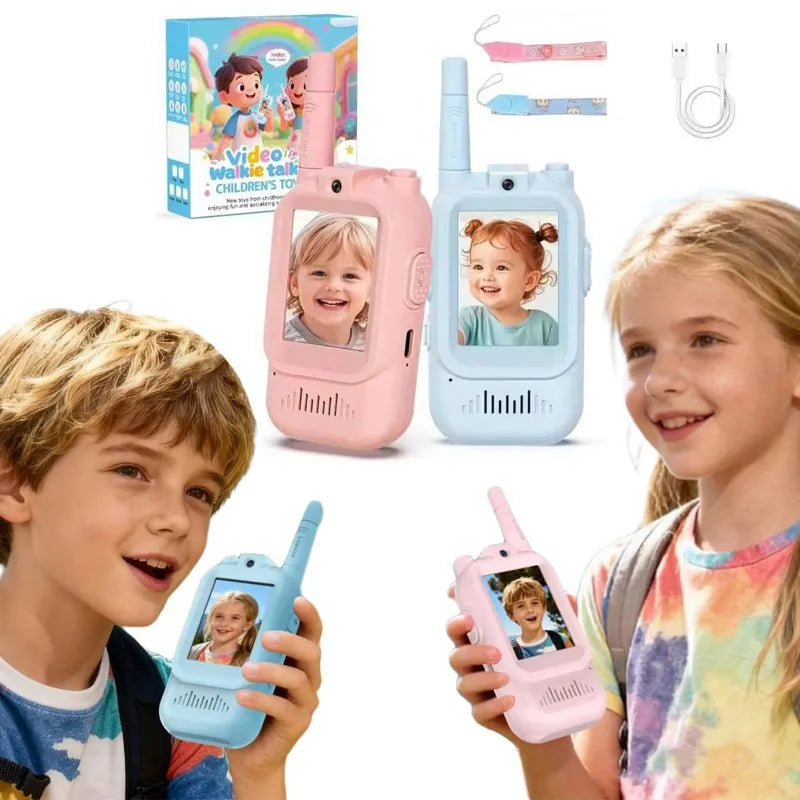 Kids Video Walkie Talkies With Rechargeable Voice Communication