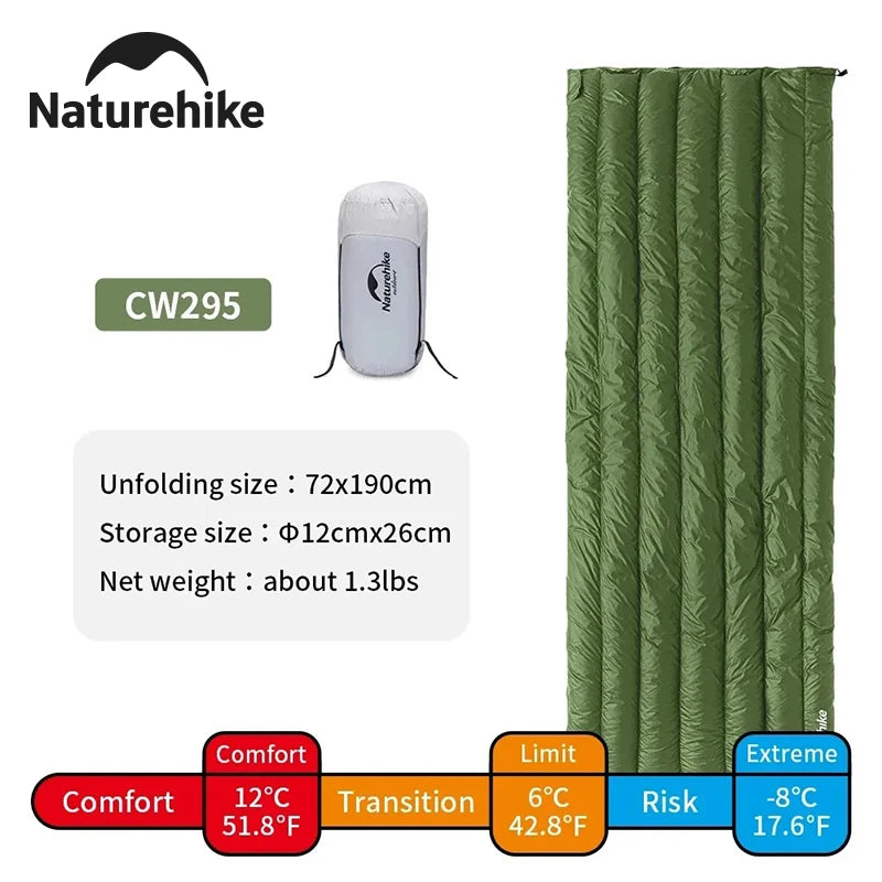 Naturehike Ultralight Duck Down Sleeping Bag For Backpacking Camping