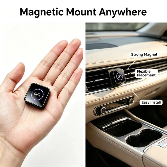 Compact Magnetic GPS Tracker With Waterproof Real Time Location