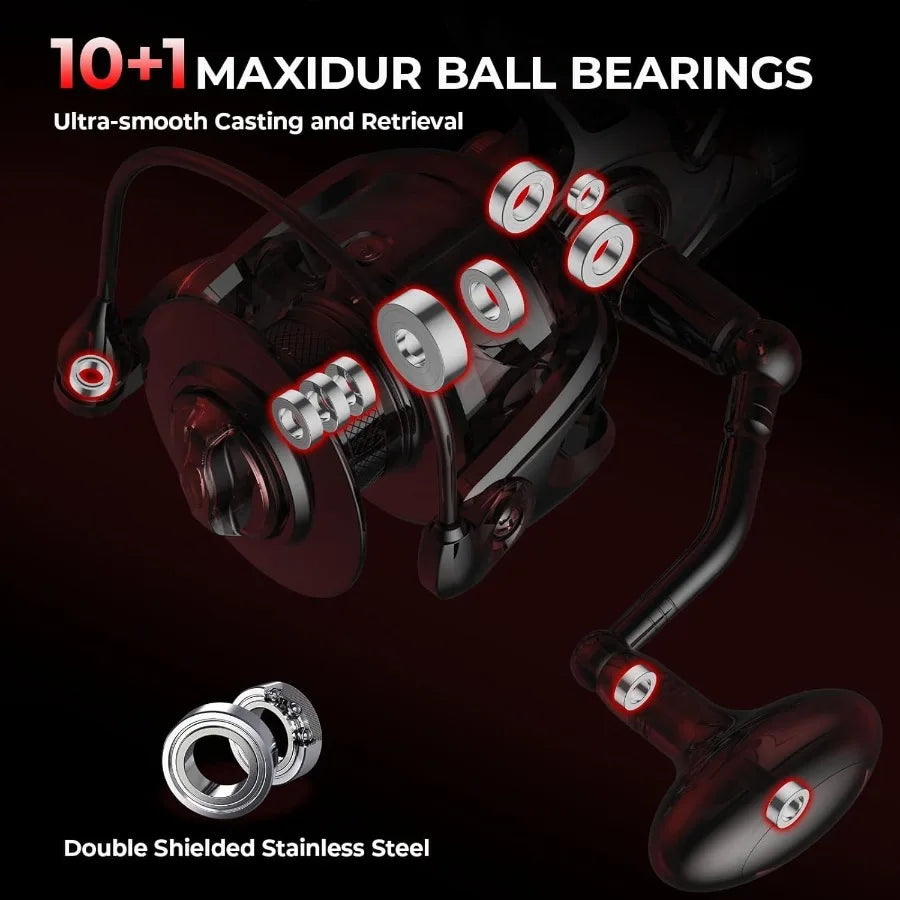 KastKing Sharky Baitfeeder III Spinning Reel Carbon Drag Live Bait