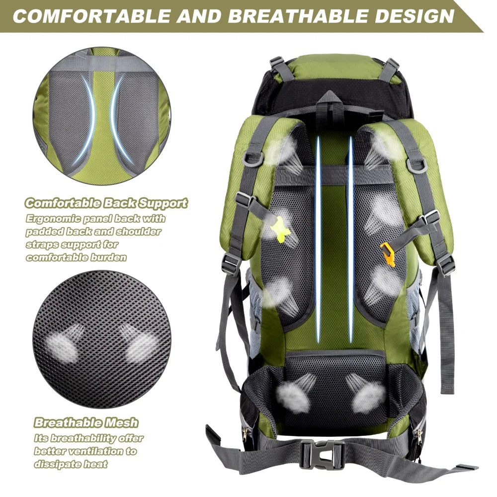 Night Cat Hiking Backpack Lightweight Camping Pack Outdoor Travel Bag