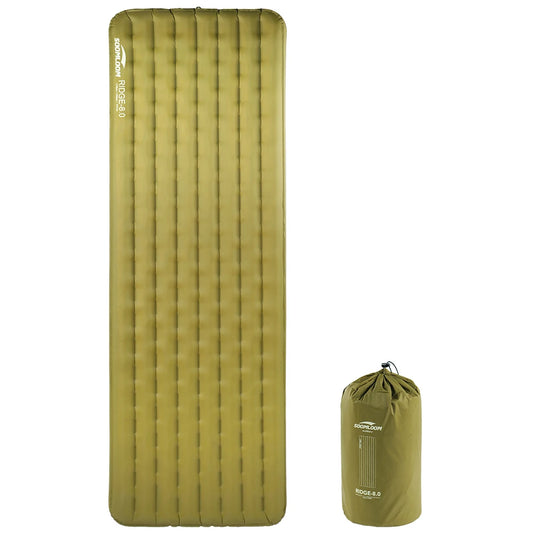 Soomloom Insulated Inflatable Sleeping Pad For Camping And Mountaineering