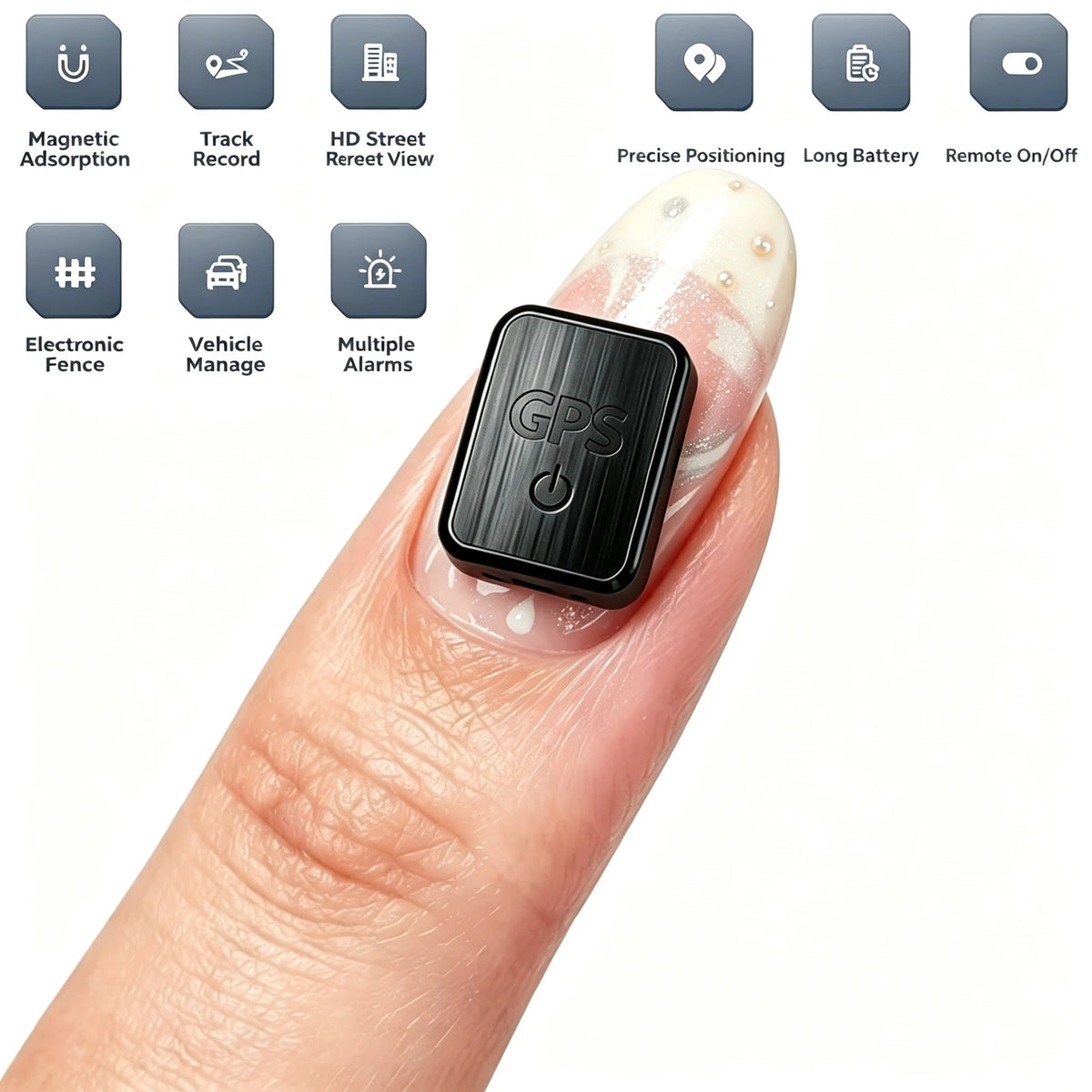 Mini Magnetic GPS Tracker Waterproof Real Time Long Battery Life