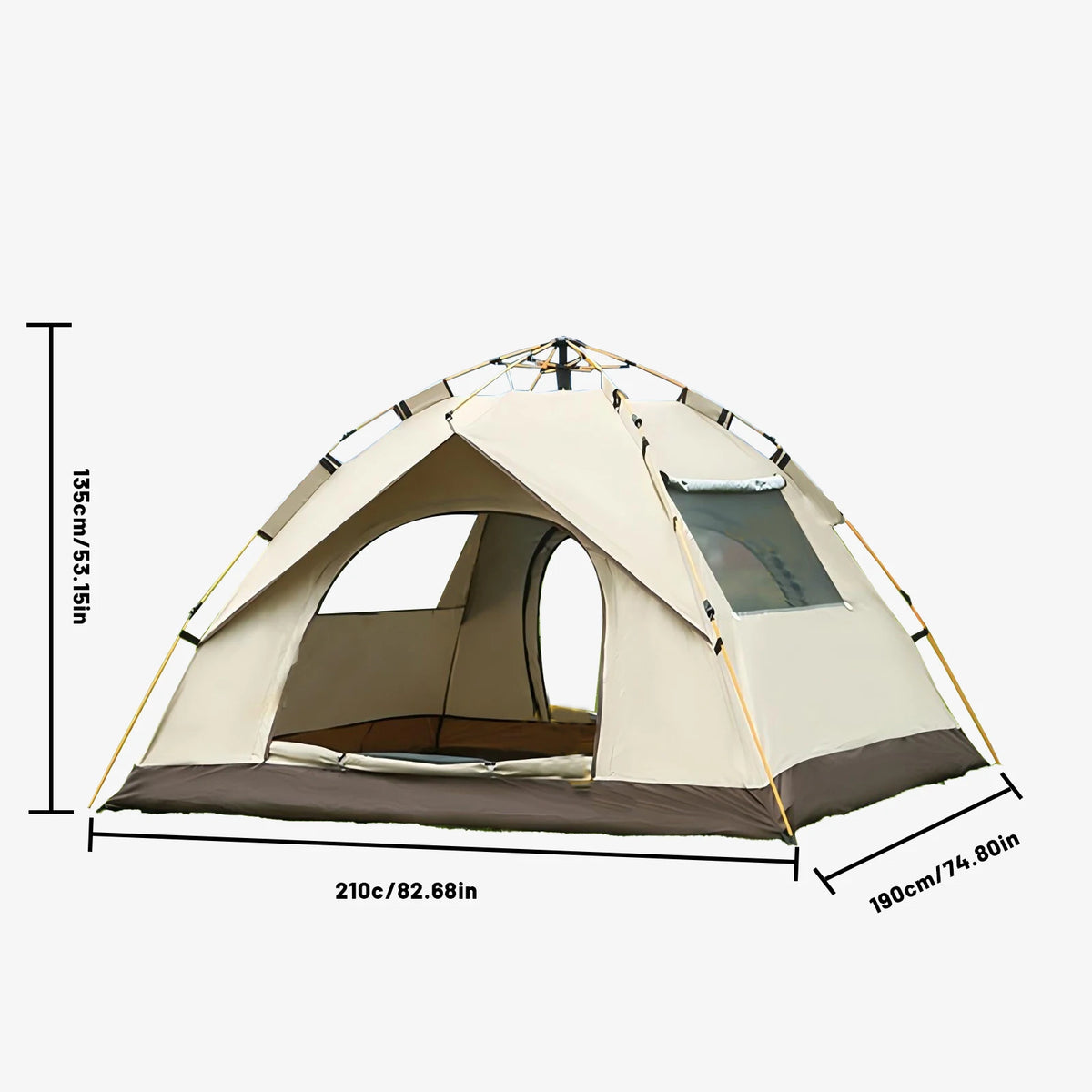 Pakicetus Instant Pop Up Dome Tent For Outdoor Camping Adventure
