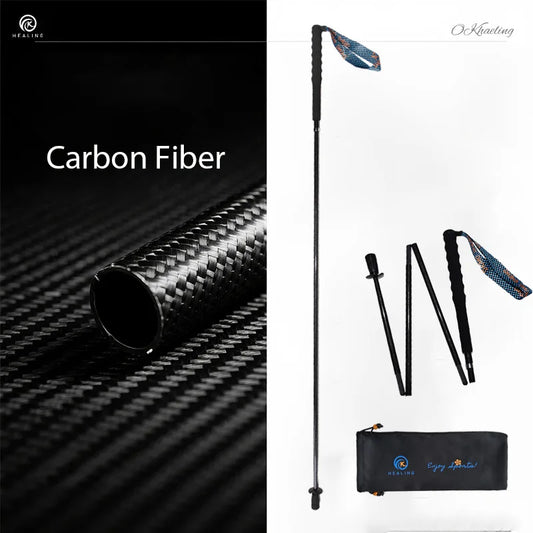 Okhealing Premium Foldable Carbon Fiber Trekking Poles