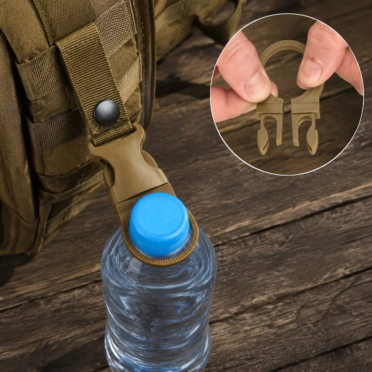 Portable Hiking Water Bottle Clip Hooks For Camping And Travel