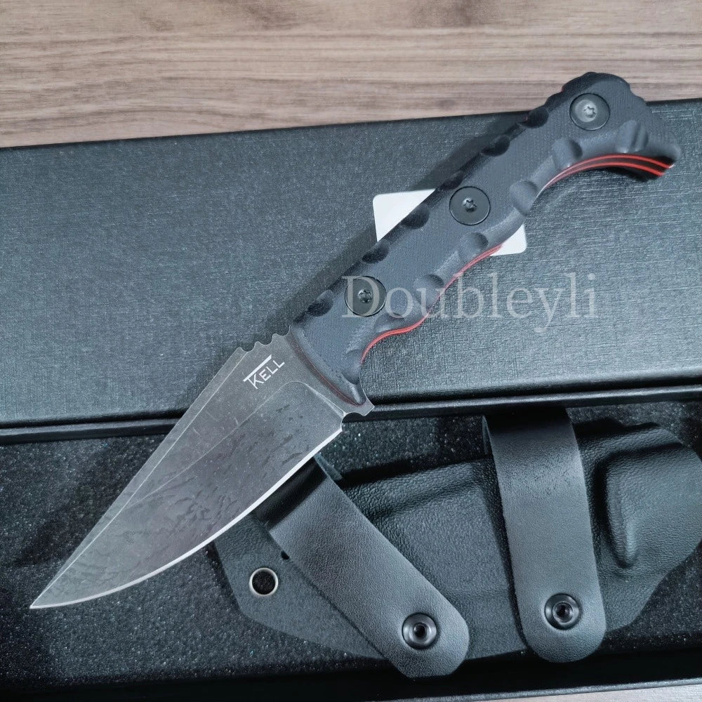 TKELL 003 Stainless Steel Fixed Blade Outdoor Utility Knife