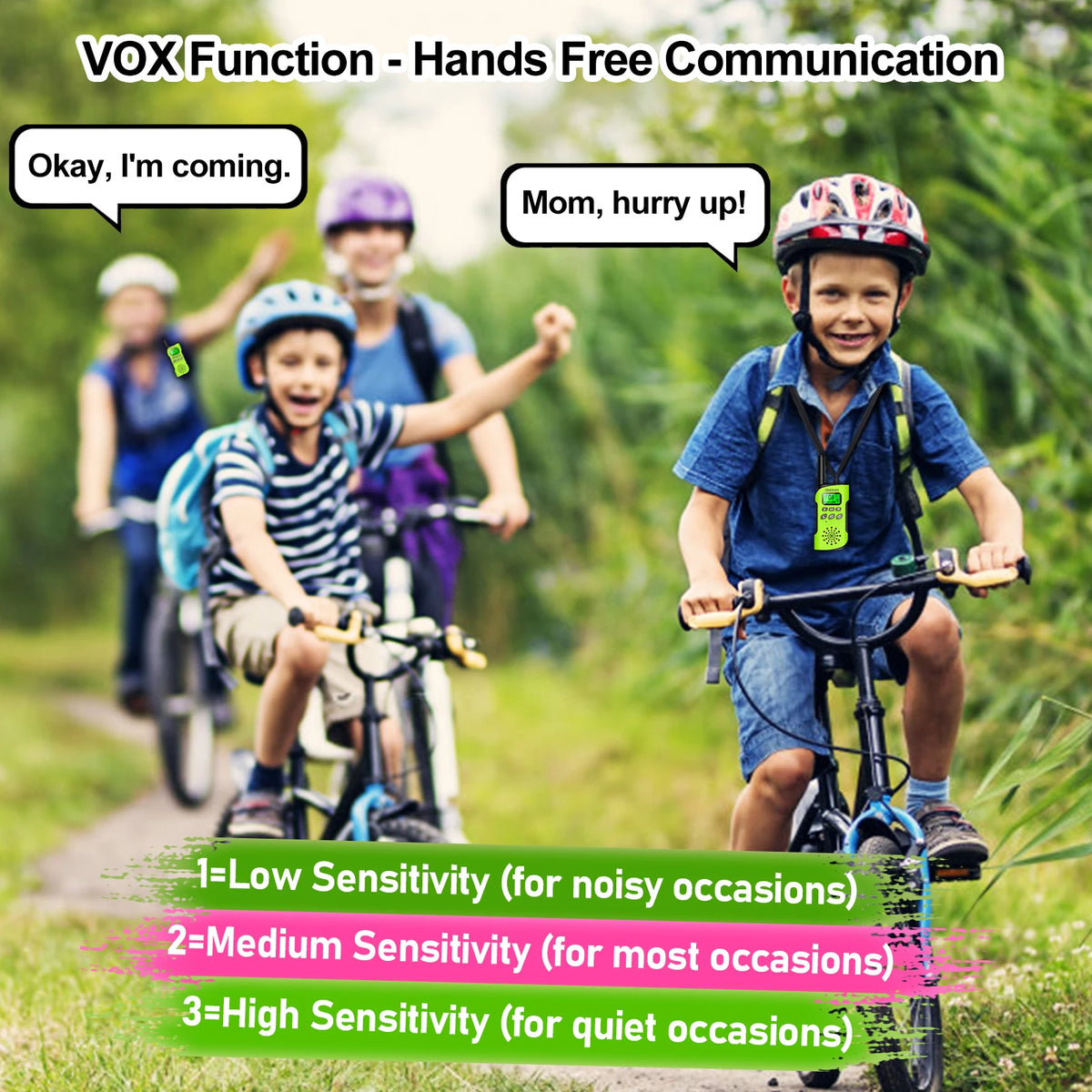AWANFI Rechargeable Walkie Talkies With Flashlight For Kids And Camping