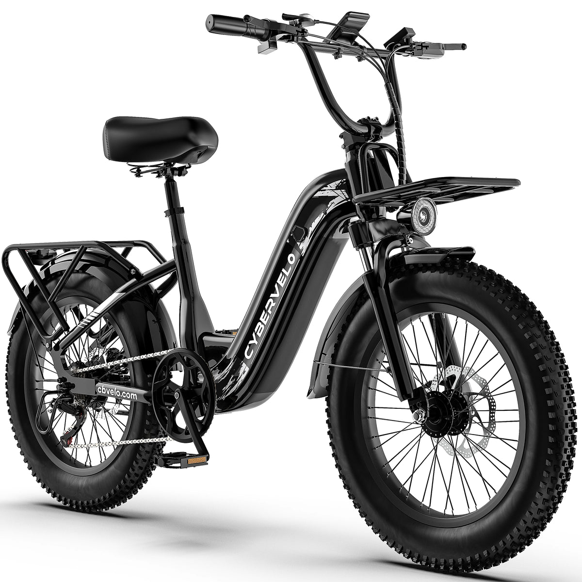 Cybervelo EK8 1000W Peak Step Through Fat Tire Electric Bike