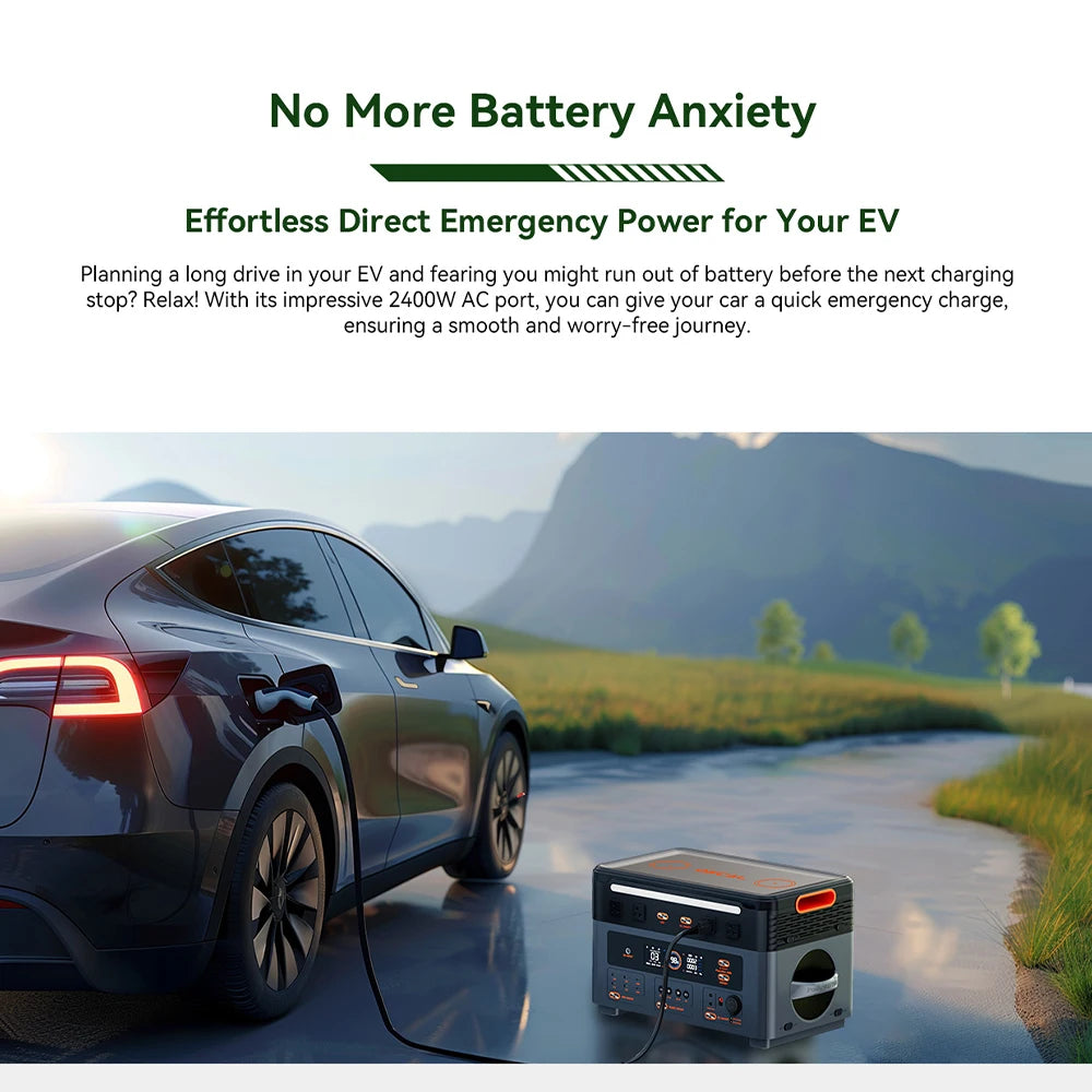 OSCAL 2400W 2048Wh Portable Power Station With LiFePO4 Battery