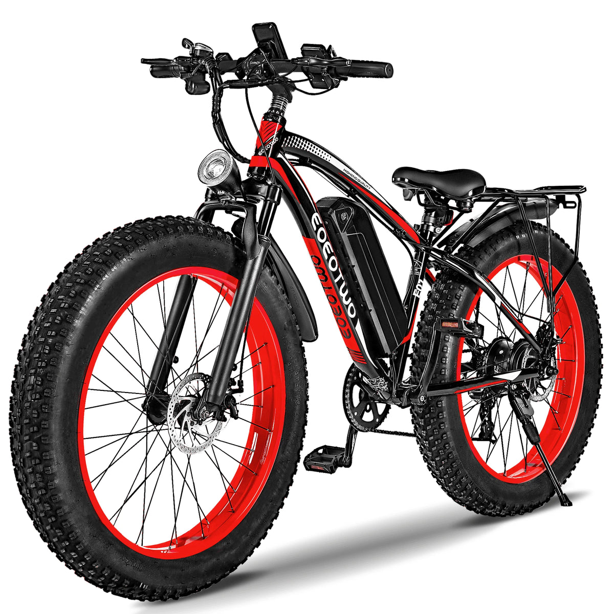 EOEOTWO Fat Tire Electric Bike With 1000W Motor Extended Range