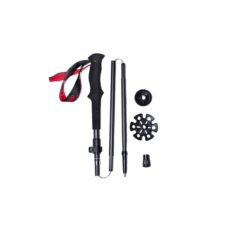 OKHEALING Lightweight Carbon Fiber Telescopic Trekking Poles
