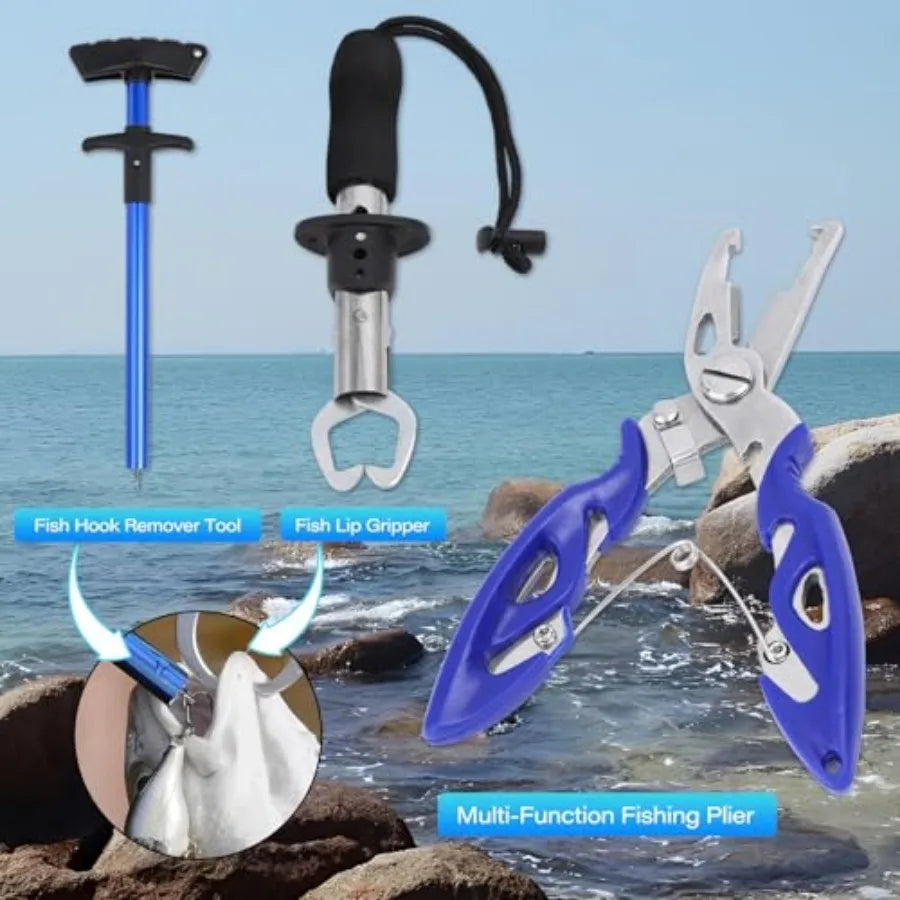 Waterproof Fishing Backpack With Tackle Box And Rod Holder