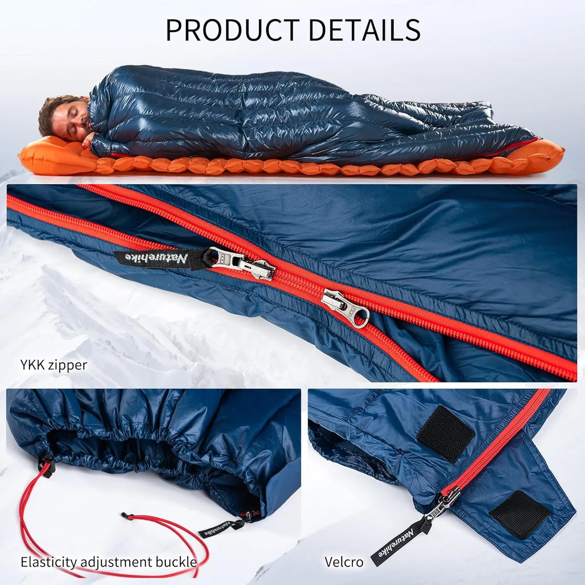 Naturehike Ultralight Duck Down Sleeping Bag For Backpacking Camping